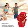 thumbnail image 3 of Reloj Mujer Correa de Silicona Relojes de Moda Femenina para la Vida Diaria Rojo, 3 of 5