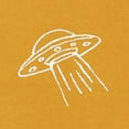 thumbnail image 2 of Dalix UFO Embroidered Zip Hoodie Fleece Long Sleeve Pocket Warm Soft Mens in Gold M Medium, 2 of 5