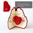 thumbnail image 4 of Valentine's Day Greeting Blessing 3D Heart Shape Wish for Lover, 4 of 8