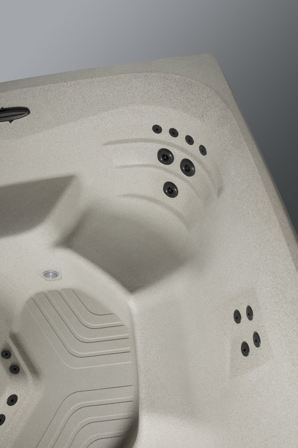 All New 2025 HydroLuxe FIJI Taupe/Charcoal Hot Tub - 5-Person, 60 Jets, 230v
