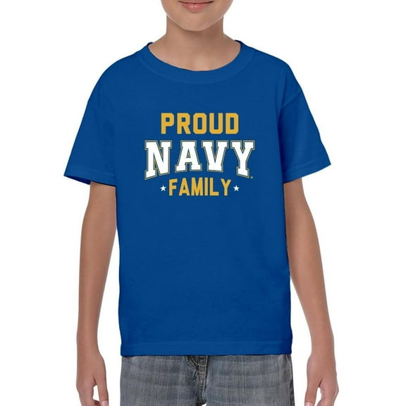 Proud Navy Family T-Shirt Juniors -Navy Designs,  x-Large