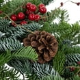 thumbnail image 6 of Northlight 30'' Red Berries and Pine Cones Christmas Wreath, Unlit, 6 of 6
