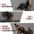 thumbnail image 6 of Syedee 3 IN 1Leg Extension and Curl Machine, 450 lbs Adjustable Leg Curl with Plate Loaded, Leg Extender for Home Gym, 6 of 11