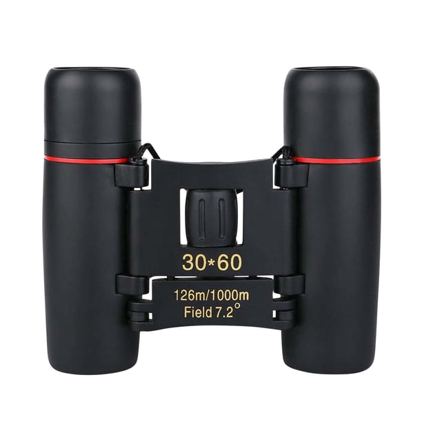 Binoculares de visión diurna con zoom de 30 x 60 para exteriores, para viajes, plegables, bolsa para telescopio