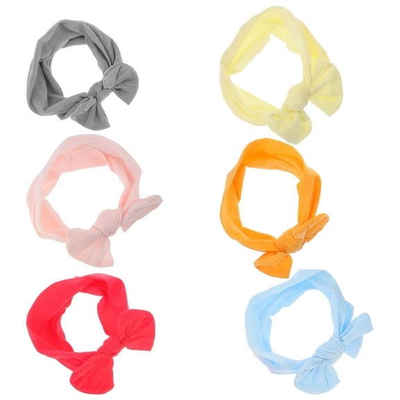 LOLIPPYY 6pcs Infant Headbands with Adorable Design for Baby Girls Nylon Assorted