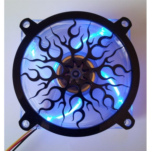 Inspired Laser Design Custom Acrylic Flame Computer Fan Grill 80mm