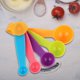 thumbnail image 3 of Juego de cucharas y tazas medidoras de silicona de grado alimenticio con cepillo raspador, perfecto para café y condimentos, 3 of 8
