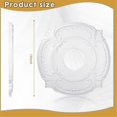 thumbnail image 2 of 2 Pieces PU Ceiling Medallion Decorative Ceiling Fan Medallion for Light Fixtures Ceiling Fans Chand, 2 of 5