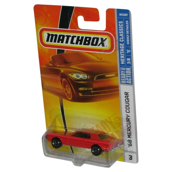 Matchbox Heritage Classics 3/8 (2007) Red '68 Mercury Cougar Car #3