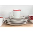 thumbnail image 5 of 10 Strawberry Street Simply Coupe 16-Piece Ceramic Dinnerware Set, Red, 5 of 9