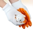 thumbnail image 2 of Pair of Animals Handling Protection Gloves Thicken Anti-Bite Scratch Gardening Wild Animals Protection Gloves for Hamster Small Pet Raising Supplies (White), 2 of 6