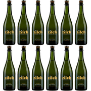 Zilch Alcohol-Free Brut Bubbles: Premium Non-Alcoholic California Sparkling White Wine | 12 PACK