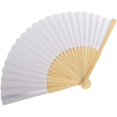thumbnail image 2 of 10 Pc Heilwiy Handmade Paper Folding Fans Bamboo Hand Held Fan For Gift Party Favors, 2 of 5