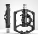 thumbnail image 4 of Pedal de bicicleta 2 en 1 3 rodamientos Kit de pedales planos de bicicleta MTB para sistema SPD (negro) Tmvgtek Accesorios para bicicletas, 4 of 9