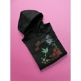 thumbnail image 3 of Hummingbird And Flowers. Hoodie Women -SPIdeals Designs, Female XX-Large, 3 of 4
