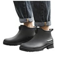 thumbnail image 3 of Mzoazpie Women's Rain Boots, Waterproof Non- Ankle-High Boots, Solid Color Print Unisex Shoes Outdoor, 3 of 8