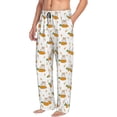 thumbnail image 2 of Xecao Rabbit And Carrot Men's Straight Lounge Pajama Pants: The Ultimate in Comfortable Sleepwear, 2 of 9
