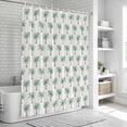 thumbnail image 6 of Green Palm Trees Shower Curtain, Waterproof Shower Curtains for Bathroom, Country Summer Botanical Tropical Plants Washable Fabric Bathtub Curtain Set Bath Decor with 12 Hooks 72"x78", 6 of 8