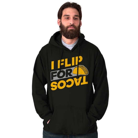 Funny Tacos Tuesday Eat Food Party Unisex Plus Fleece Graphic Hoodie Brisco Brands 2X