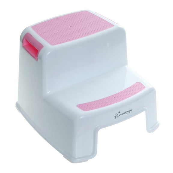 Dreambaby 2 Steps Stool for Kids and Toddlers - from Sturdy Plastic Material - Pink