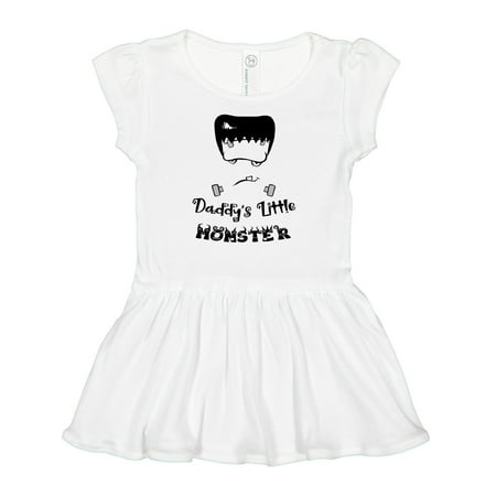 

Inktastic Halloween Baby Frankenstein Daddy s Little Monster Gift Baby Girl Dress