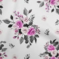 thumbnail image 1 of oneOone Jersey de Coton Rose Fuchsia Tissu Floral Matière de Robe Tissu Imprimé Tissu au Mètre 58 Pouces Wide-RQ, 1 of 4