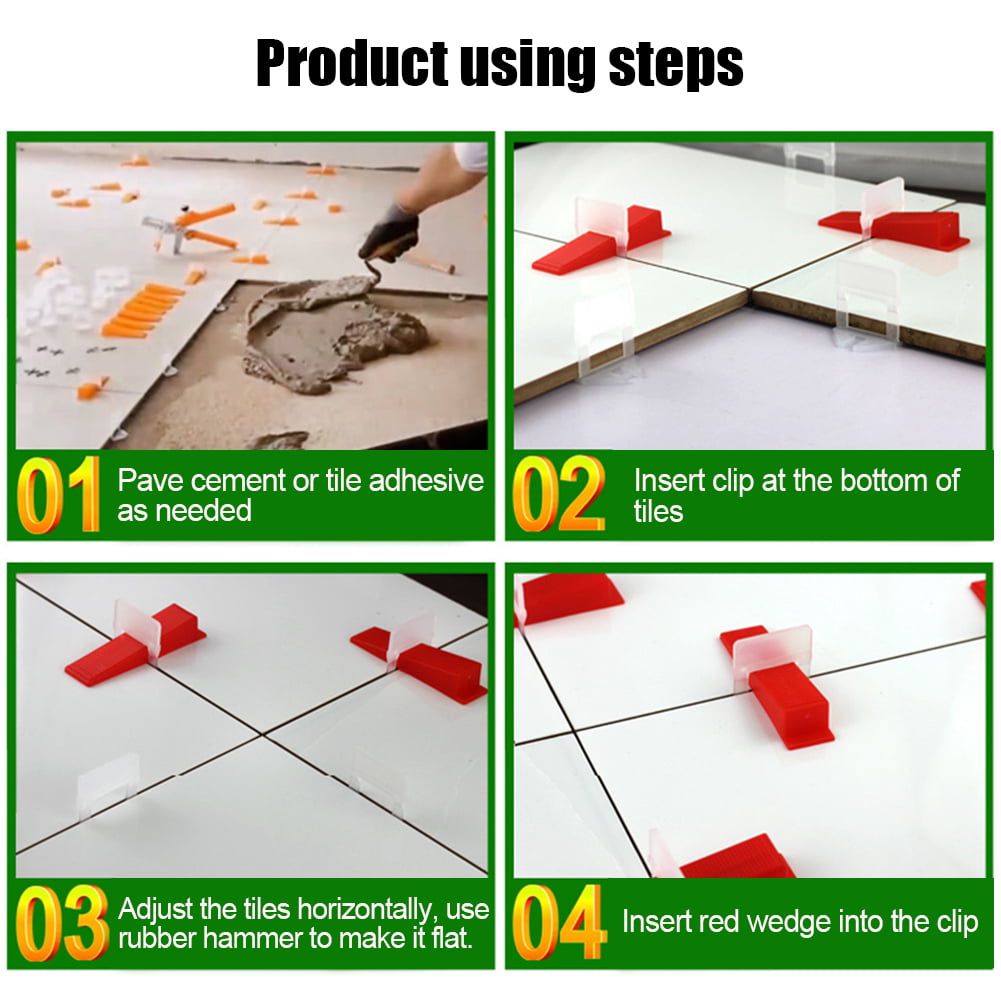 Tile Wedges 0-5 mm PVC Wedges Plastic Wedges For Tiles 250 Pcs