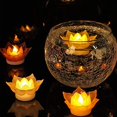 thumbnail image 3 of Juego de 2 velas flotantes LED Lotus impermeables Triomphe - Nightti, 3 of 4