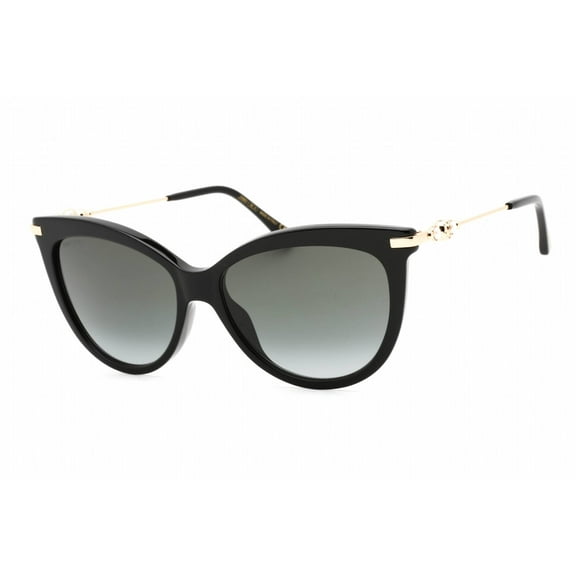 Jimmy Choo TINSLEY/G/S 0807 9O Women's Black Cat Eye Sunglasses