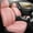 #131 Pink - Vertical Quilt, variant on OTOEZ Universal Pink Car Seat Cover Nappa Leather 5-Seat Full Set Waterproof Front & Rear Cushion Protector Fit Most Honda Toyota Chevy Ford Nissan SUV