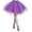 Purple, variant on Women's Plus-Size High-Waist Pleated Mesh A-Line Skirt - Carnival Soft Drape Mid-Length Tutu Skirt (XXL, Vibrant Colors)