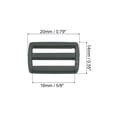 thumbnail image 2 of Unique Bargains 5/8 Inch Tri-Glide Slide Buckles Webbing Strap Fastener, Sea Green, 100 Pack, 2 of 5
