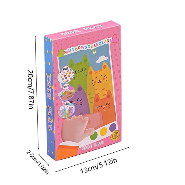 Yhmxh DIY Color Scratch Bookmark Children's Art Set Stimulate Children And Hands- Ability Colorful Patterns Easy To Make 30ml