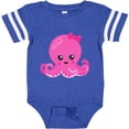 thumbnail image 3 of Inktastic Cute Octopus, Little Octopus, Baby Octopus, Hearts Girls Baby Bodysuit, 3 of 5