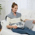 thumbnail image 6 of CAROMIO Heating Pad for Neck Shoulders Back  4 Temperature Settings with Auto Shut off, 33"x22"  Gray, 6 of 10