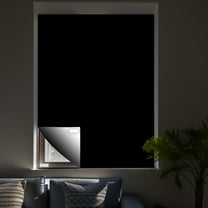 Portable 100% Blackout Travel Curtain 39x57 Inch, No-Drill Self-Adhesive Polyester Window Shade with 32 Wall Stickers for Car/SUV/RV Camping & Road Trips, Lightweight Foldable Design