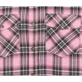 thumbnail image 4 of Men's Casual Flannel Plaid Shirt Sleeveless Cotton Plus Size Vest Black&Pink M, 4 of 4