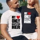thumbnail image 4 of Mujeres Hombres Love Heart Letter Print Regalo del Día de San Valentín Pareja Camisas de manga corta con cuello redondo T-shirt Tops Fridja gope4393, 4 of 6