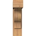 thumbnail image 2 of Ekena Millwork 7 1/2"W x 24"D x 28"H Funston Block Smooth Bracket w/ Offset Brace, Western Red Cedar, 2 of 25