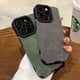 thumbnail image 2 of Funda de teléfono de cuero suave mate de lujo para iPhone 14 13 12 11 15 16 Pro Max X XR XS 7 8 Plus SE Funda de silicona con protección para lentes, 2 of 5