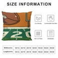 thumbnail image 5 of PHYHOO Fall Means Football Y'all Decorative Throw Pillow Cover, Autumn Leaves Football Please Quote Cushion Case Decor, Ball Pumpkin Maple Soccer Lover Decoration for Sofa Couch, 5 of 5