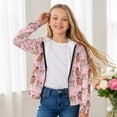 thumbnail image 4 of chaqlin Kids Axolotl Hoodies Girls 10-12 Full-Zip Sweatshirts Cute Capybara Long Sleeve Hooded Jacket Fall Outerwear with Pocket, 4 of 7