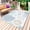 White Sky Blue, variant on Outdoor Rug 5' x 7', Blue Aqua Grey Coastal Large Carpet Area Rugs for Patio, RV, Deck, Summer Beach Coral Shell Starfish Water Absorption Camping Rug, Lightweight Washable Rugs Runner