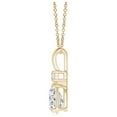 thumbnail image 2 of ANGARA Natural Diamond Teardrop Pendant with Diamond in 14K Yellow Gold for Women (Size-6x4mm| Color-H| Clarity-SI2) | April Birthstone, Anniversary, Jewelry Gift for Women | Natural Diamond Necklace, 2 of 8