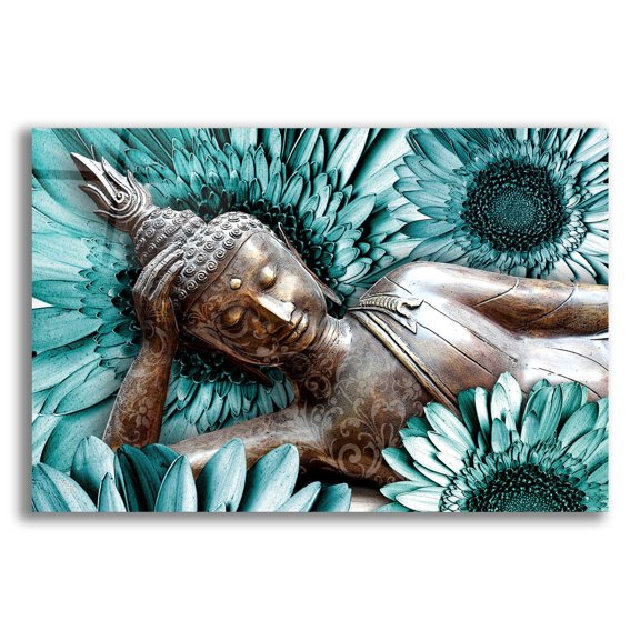 Epic Art 'Mind Bloom' by Fusion Idol Arts, Acrylic Glass Wall Art, 24"x16"