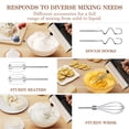 thumbnail image 3 of TINANA 5 Speed Hand Mixer Electric Handheld with 1 Whisk, 2 Beaters, 2 Dough Hooks, Cookie Mixer with Turbo Boost, Food Beater for Kitchen Baking Cakes, Eggs, Cream, Stainless Steel, 3 of 10
