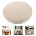 thumbnail image 4 of Cojín redondo de lino para silla, cojín de espuma para sillas de ratán, meditación y decoración del hogar, para cojines redondos con volantes, 4 of 4