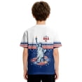 thumbnail image 4 of Graphic Tees for Boys Short Sleeve Crew Neck T-Shirts with Patriotic Printed Designs, 4 of 5