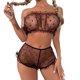 thumbnail image 1 of Gibobby Ropa interior mujer sexy Lencería para mujer con encaje frontal abierto, ropa de dormir halter Nighty(Negro, G), 1 of 5