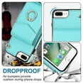 thumbnail image 4 of Elegante funda multifuncional tipo cartera para iPhone 6 Plus/6s Plus con correas, ranura para tarjetas, soporte para anillo, protección para cámara, material de PU, a prueba de golpes, un, 4 of 5